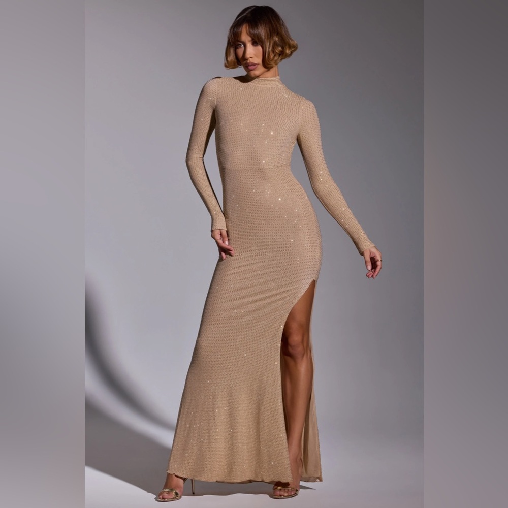 Oh Polly Celestia Long Sleeve Dress Brand New